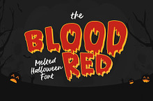 Bloodred / Spooky Halloween font