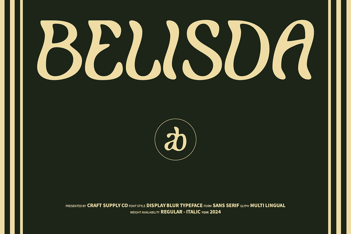 Belisda Blur, a Sans Serif Font by Craft Supply Co. (Photo 1 of 8)