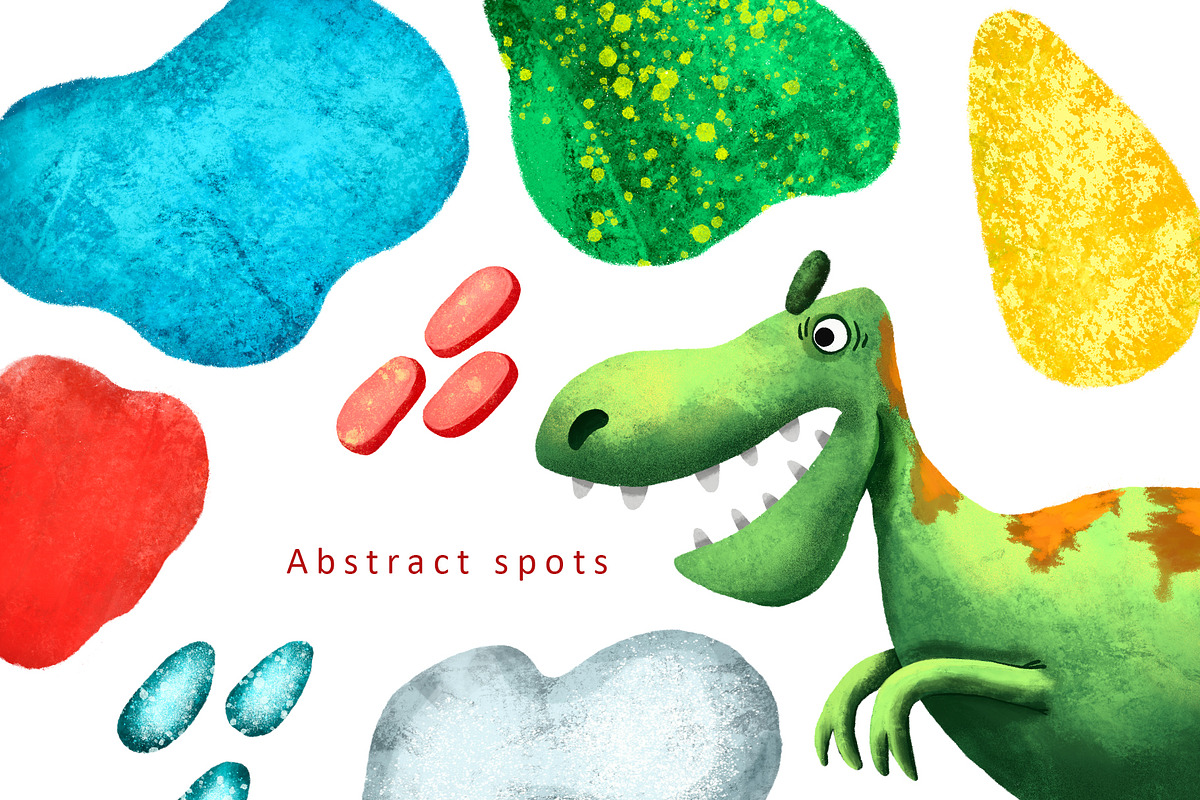 My Friends Dinosaurs - Clip Art Set, an Animal Illustration by Mashamashastu (Photo 5 of 12)