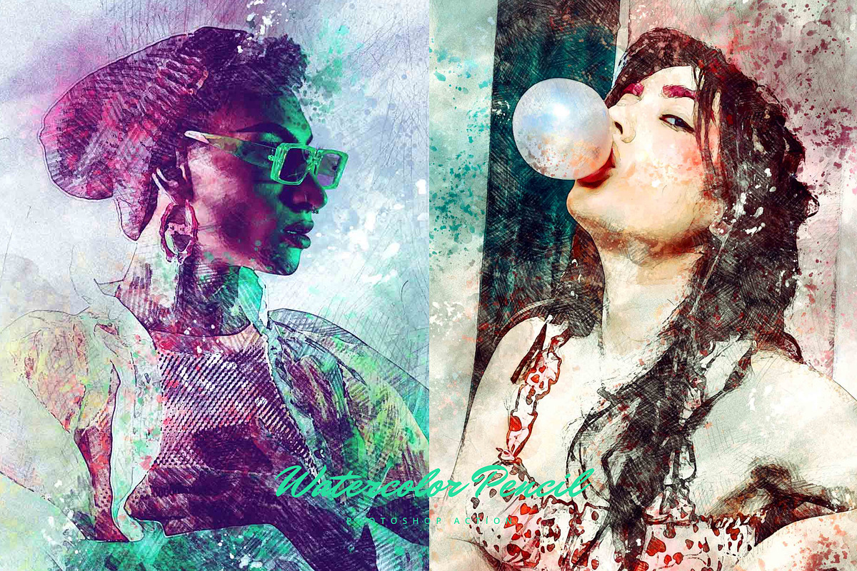 Watercolor Pencil Effect, an Action Add-On by AndriyFM (Photo 5 of 14)