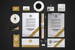 Branding Stationery Mockup - IX