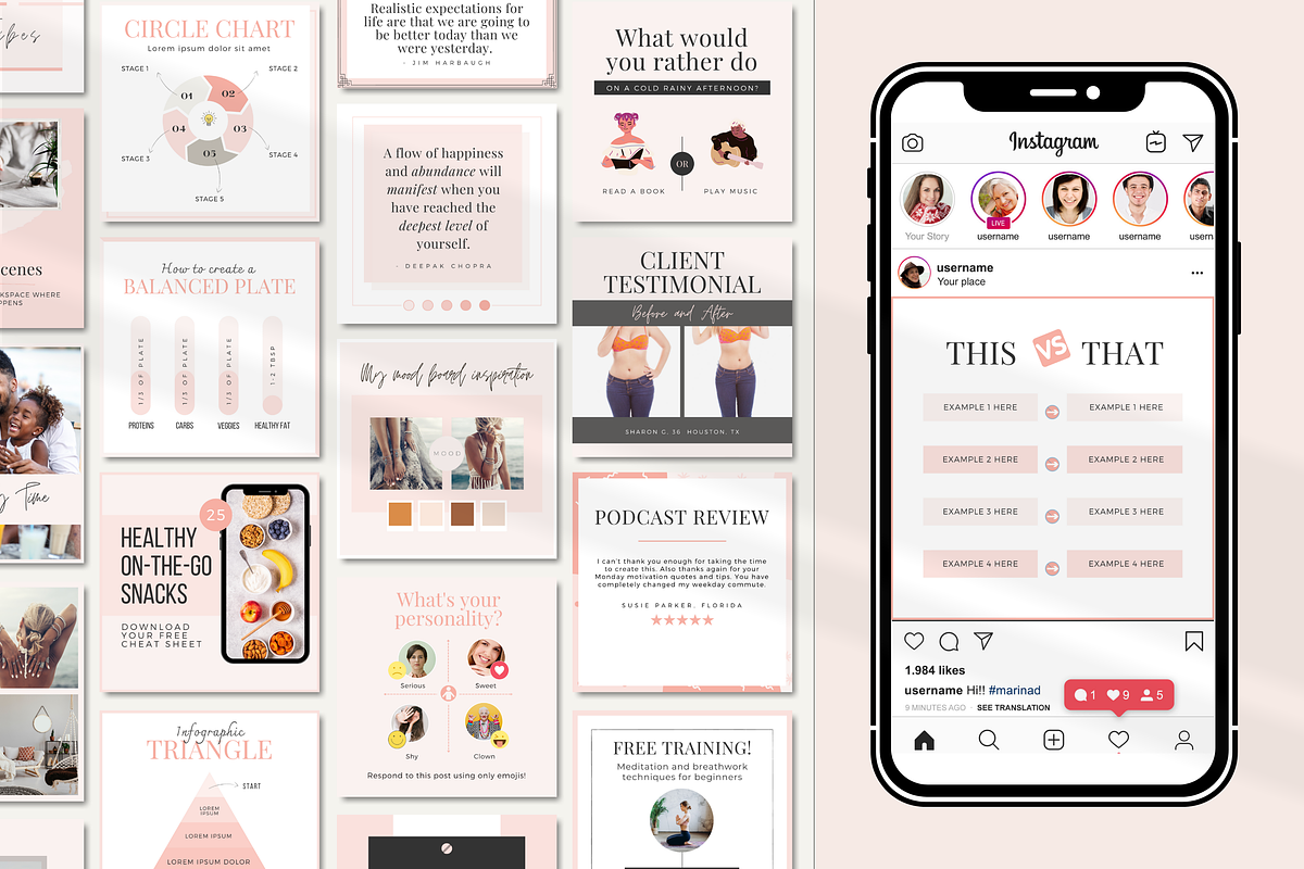Canva Instagram Template - Coaches, a Social Media Template by Designs ...
