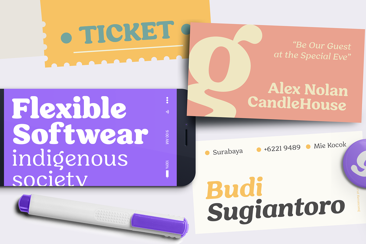 Hornbill; 18 Retro Fonts preview 4