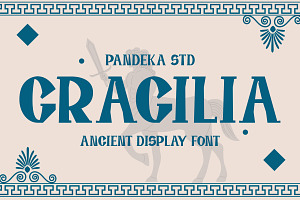 Gragilia - Ancient Greek Font, a Serif Font by Pandeka Studio