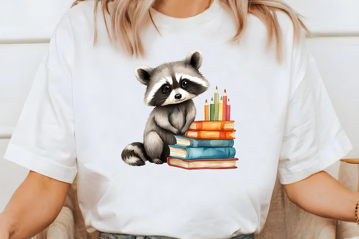 Back to School Raccoon Clipart, a Seasonal Illustration by Designworld (Photo 8 of 11)