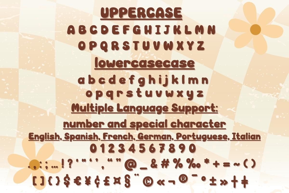 70’s Retro Groovy - Handwritting, a Handwritten Font by Charmingbear59.design (Photo 5 of 5)