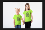 Kid's T-Shirt Mock-Up Set, a Shirt Mockup by Freeman Studio (Thumbnail 9 of 15)