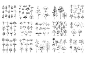 Architectural, Landscape Vector Tree, an Object Graphic by MkStudio