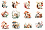 Watercolor Spring Squirrel Clipart, an Illustration by Designworld (Thumbnail 5 of 6)