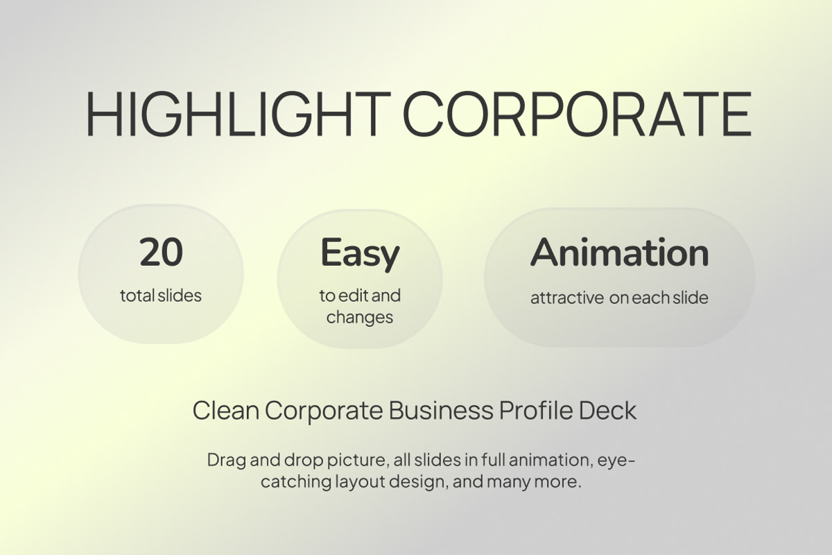 Corporate Business ProfilePowerPoint, a Presentation Template by Loin Studio (Photo 2 of 4)