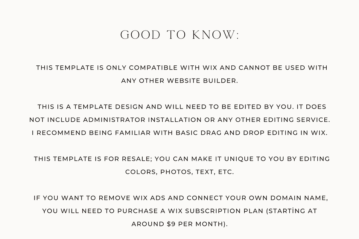 Wix Website Template - Photography, a Wix Template by Nes Design Co (Photo 16 of 19)