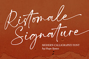 Ristomale Signature, a Font by Haps Space (Thumbnail 1 of 8)