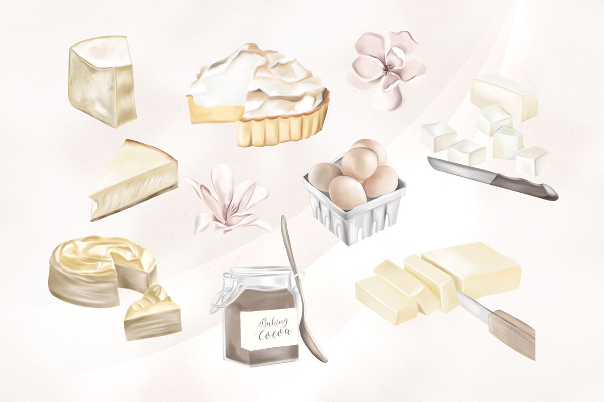 Cake Baking, a Food Illustration by Rachel Art Studio (Photo 3 of 7)