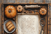 Autumn Spice Recipe Card, a Background Graphic by Printable Treasure (Thumbnail 2 of 8)