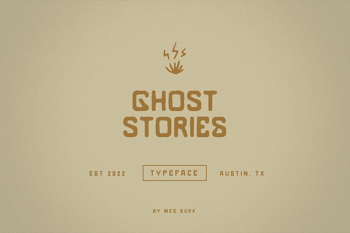 Ghost Stories, a Sans Serif Font by MEG BURK CHOI (Photo 1 of 6)