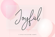 Joyful, a Script Font by Larin Type Co. (Thumbnail 1 of 9)