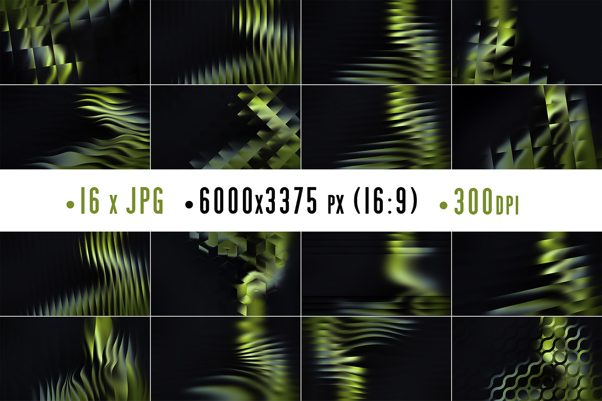 Set of Green Glass Backgrounds, a Background Graphic by BazziBa♥ (Photo 1 of 5)