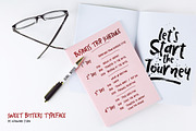 Sweet Bitters Fonts + EXTRAS!, a Script Font by Zerowork Studio (Thumbnail 9 of 10)