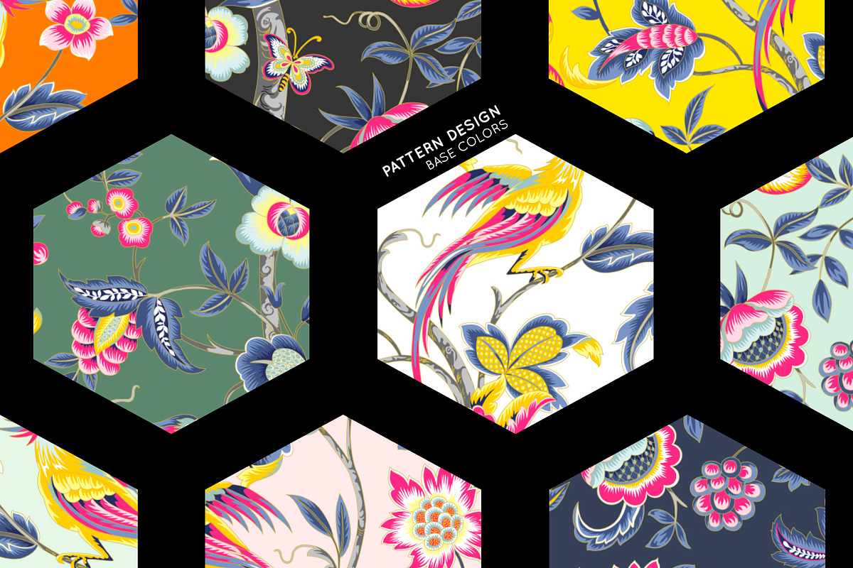 Jacobean Glamour Pattern Set!, a Pattern Graphic by Pink Linen (Photo 5 of 9)