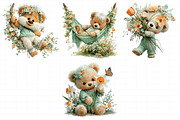 Spring Teddy Bear Illustration Bundl, an Illustration by Daily.Designs (Thumbnail 6 of 8)