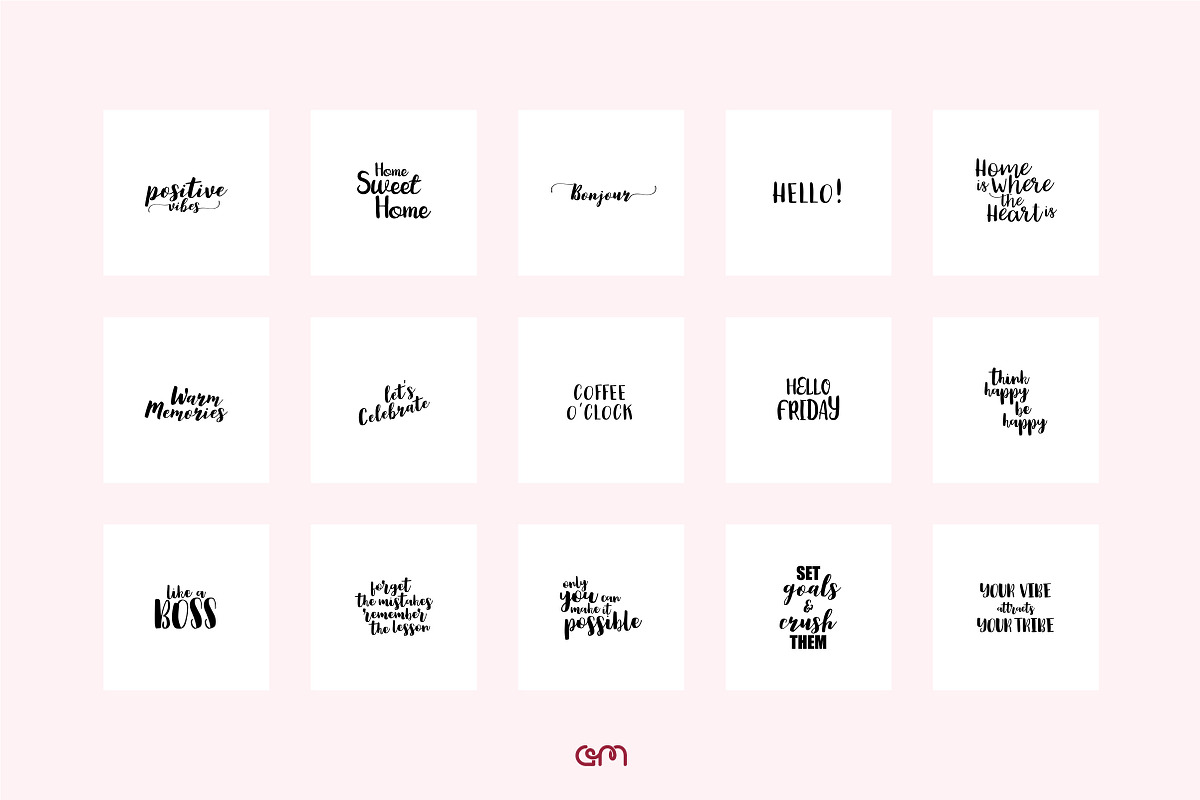 150 Quotes Bundle, a Social Media Template by AM Studio (Photo 10 of 15)