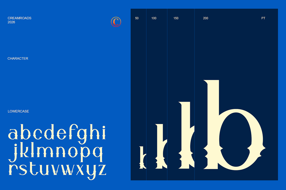 Creamroads - 60s Distorted Font, a Font by riff.type (Photo 5 of 10)