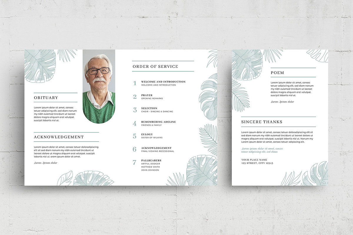 Funeral Program & Memorial Service, a Flyer Template by BrandPacks (Photo 8 of 8)