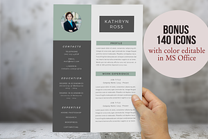 3 In 1 With 2p Resume Template