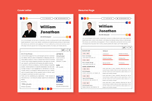 Creative CV Resume UI UX Designer V9