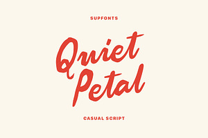 Quiet Petal Handwritten Script, a Handwritten Font by supfonts