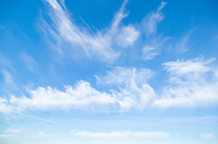 Summer blue sky. Beautiful clear day, a Nature Photo by Shootdiem