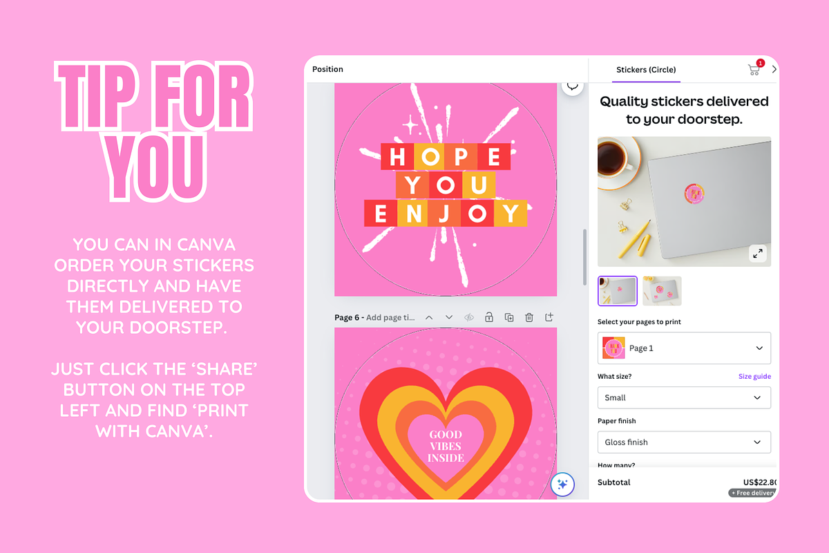 Cute Shipping Sticker Templates, a Stationery Template by SunshineStudioBoutique (Photo 4 of 10)