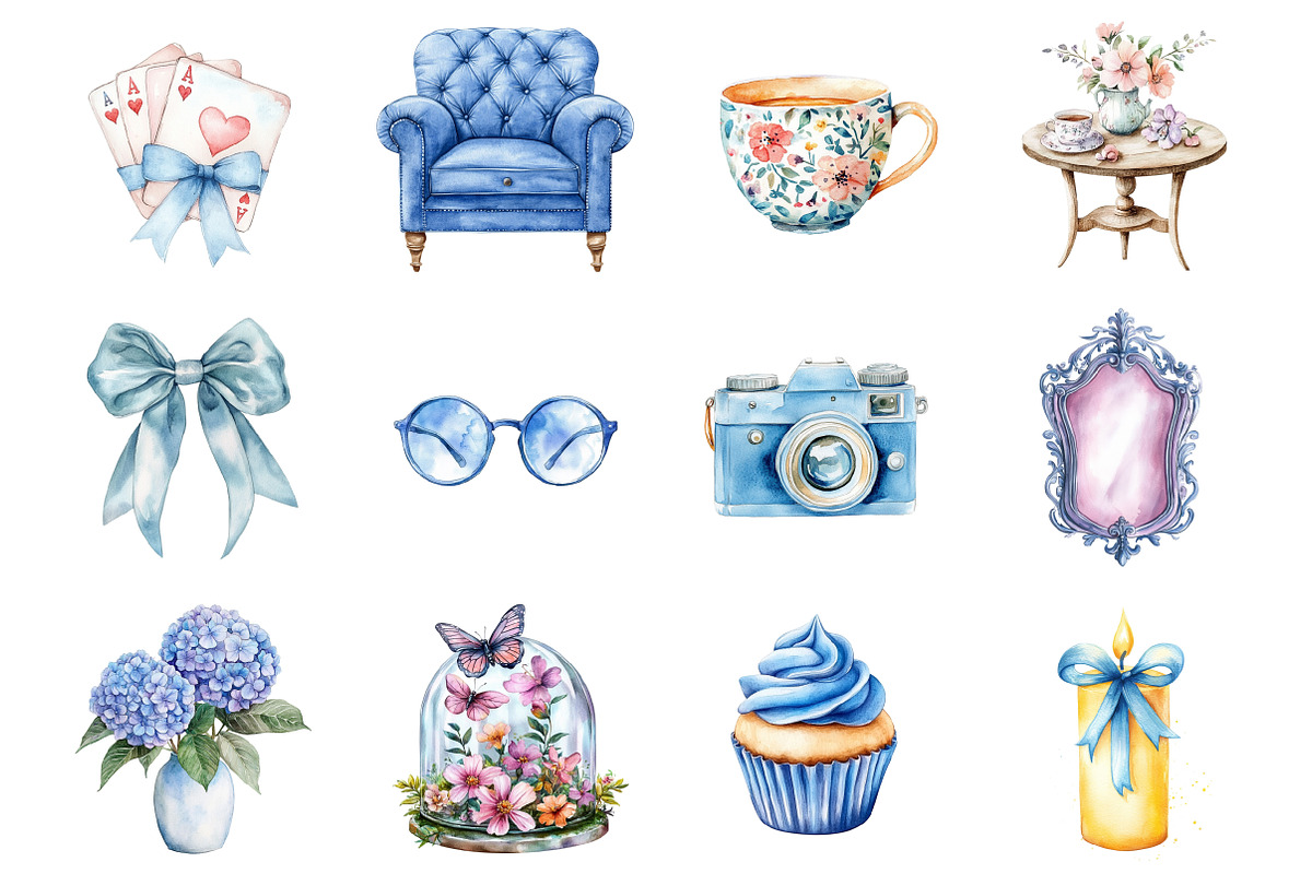 Vintage Alice in Wonderland Clipart, an Illustration by Design Market (Photo 2 of 4)