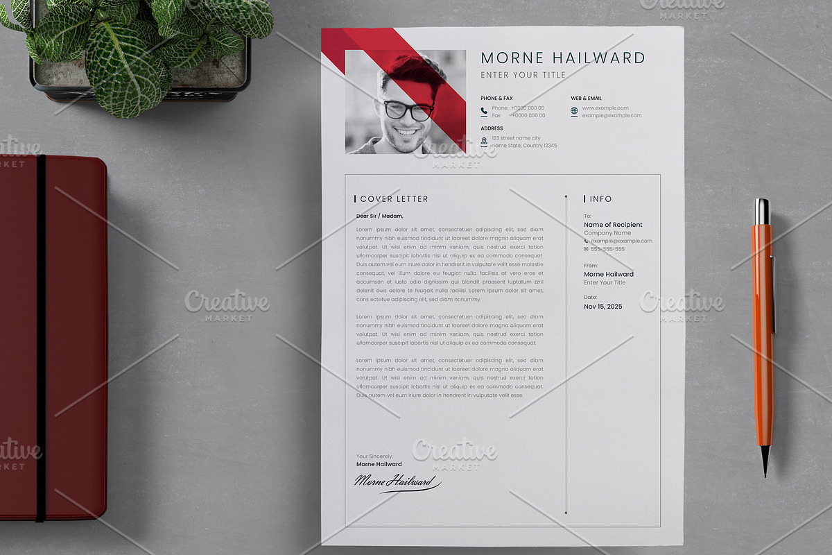 The Resume Set, a Resume Template by Cristal Pioneer (Photo 3 of 7)
