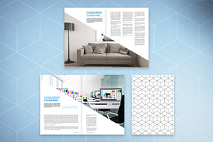 Brochure With Geometric Pattern