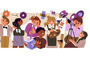 Back to school banner with kids, an Education Illustration by PaperTrident (Thumbnail 3 of 3)