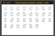 Retro Cartoon Mascot Toolkit, a Brush Add-On by Brian Ritter Design (Thumbnail 12 of 13)
