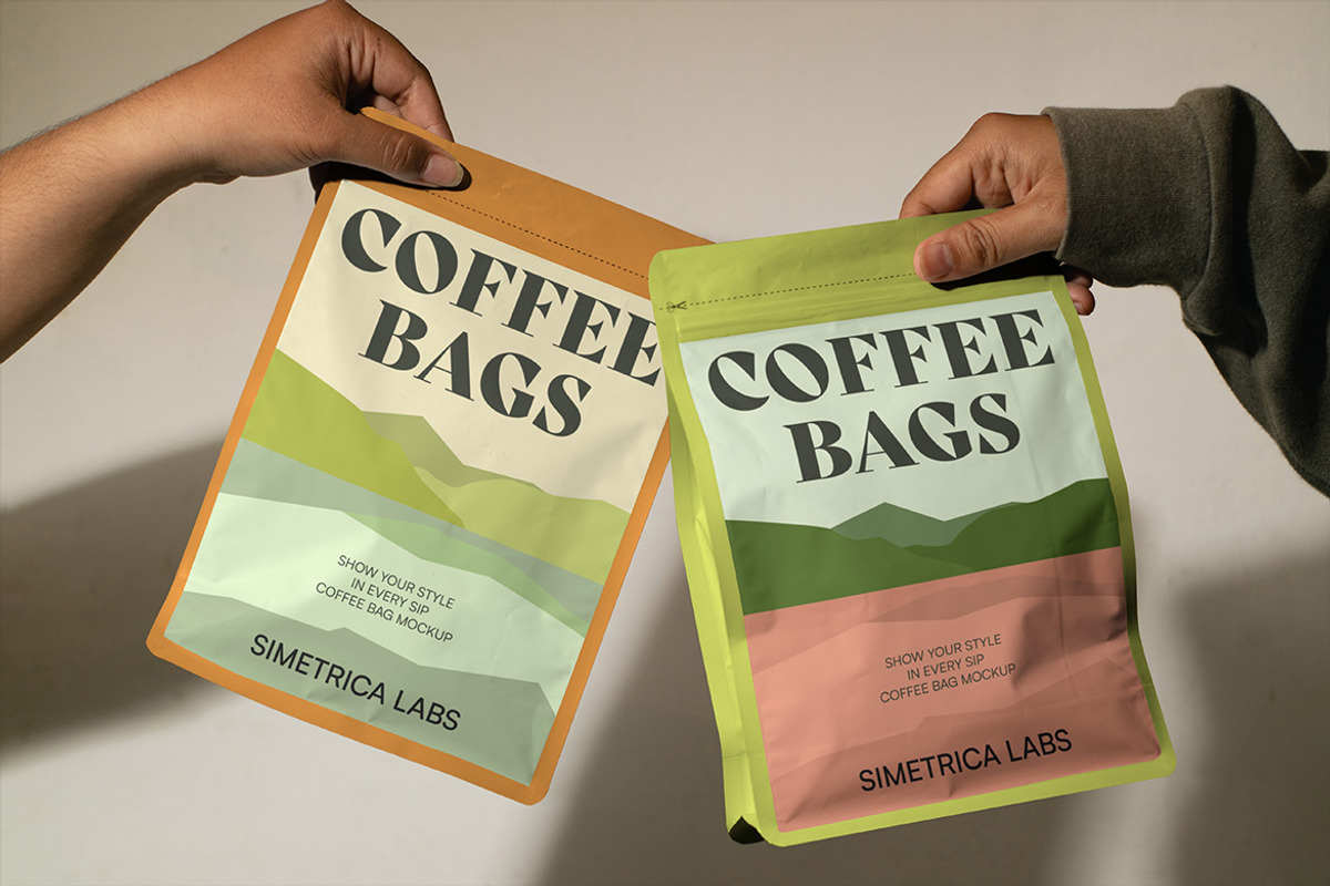 Coffee Bag Coffee Cup Mockup - VOL 4, a Product Mockup by Simetrica Labs (Photo 5 of 10)