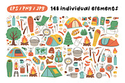 Camping Clipart, an Object Illustration by spirka.art (Thumbnail 3 of 8)