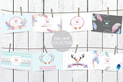 8 cute lovely design boho cards7#, a Card Template by Piixypeach (Thumbnail 1 of 2)