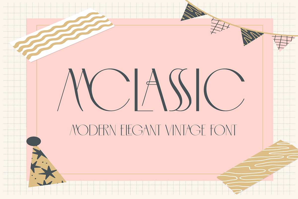 MCLASSIC FONT, a Sans Serif Font by 177Studio (Photo 1 of 7)