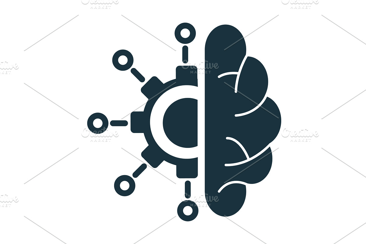Gear and brain connecting, a Technology Illustration by Aimagenarium@gmail.com