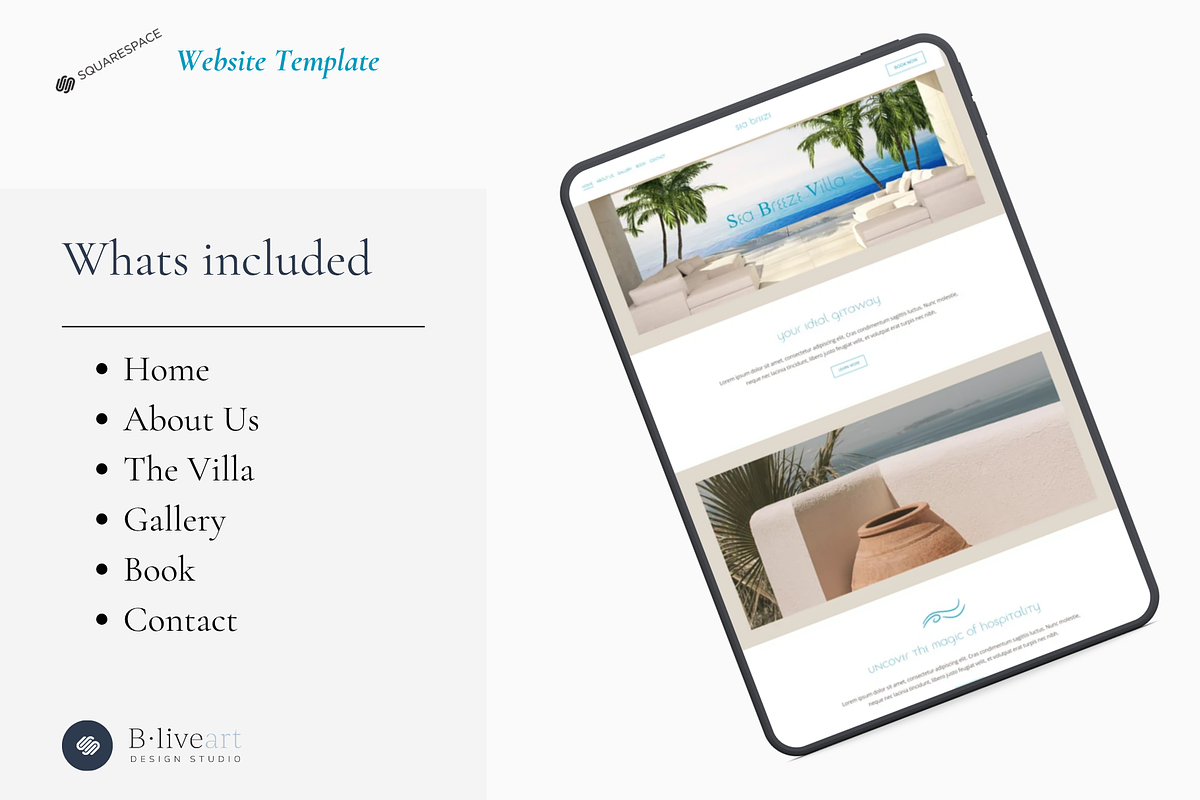 Sea Breeze Squarespace Template, a Squarespace Template by Beliveart Studio (Photo 3 of 4)