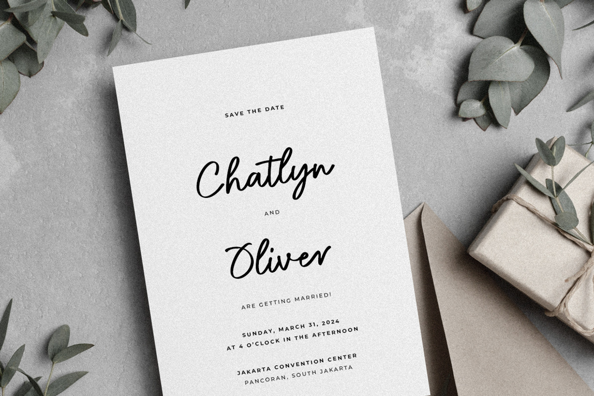 Bleury Saint Modern Script Font, a Script Font by Heinzel Std (Photo 8 of 14)