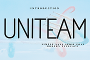 Uniteam, a Sans Serif Font by InermediaSTUDIO (Thumbnail 1 of 8)