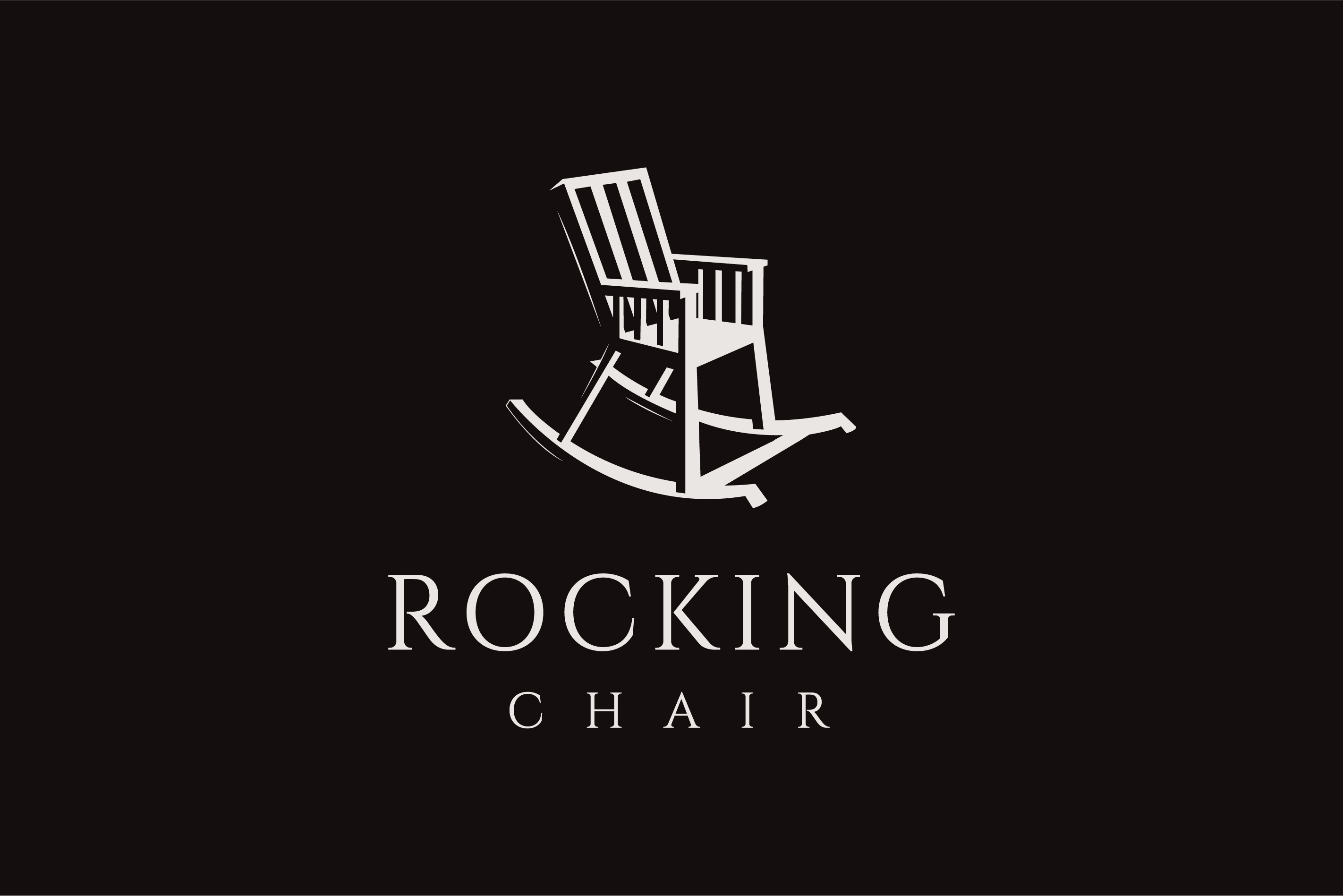 Vintage wood rocking chair logo, a Branding & Logo Template by DOMHOUZE