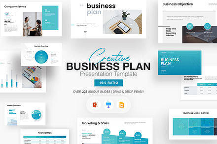 Business Plan Presentation Template, a Presentation Template by GoldenPixelStudio