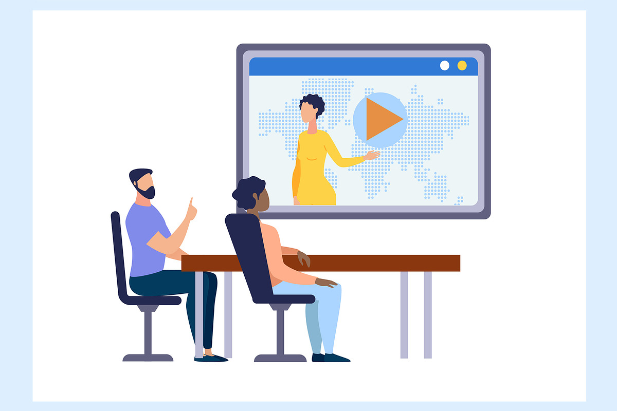 Office Work Vector Scenes, a Person Illustration by Tera Vector (Photo 3 of 3)