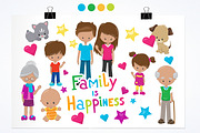 Happy family illustration pack, an Illustration by PrettyBundles (Thumbnail 2 of 5)