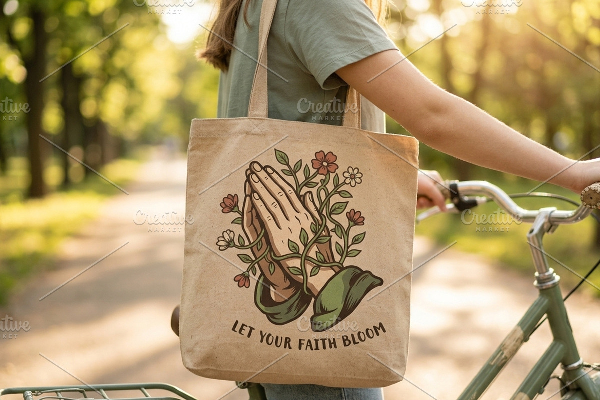 Let your faith bloom, a Person Illustration by Vectorlina (Photo 3 of 4)